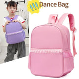 Personalized Girl Dance Bag Name Nylon Backpack Pink Ballet Little Girl Storage