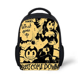 Cartoon Kindergarten Backpack Bendy-Ink-Machine Print Pattern Students