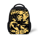 Cartoon Kindergarten Backpack Bendy-Ink-Machine Print Pattern Students