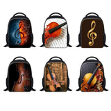 12 Inch Music Violin School Bag Kids Book Bag for Boys and Girls