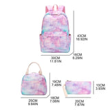 Girls Teens School Backpack Set Laptop Pencil Bag Lunch Tote Daypack
