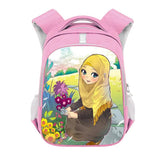 Crown Hijab Face Eyes Backpack for Muslim Islamic Gril Children School Bags