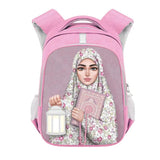 Crown Hijab Face Eyes Backpack for Muslim Islamic Gril Children School Bags