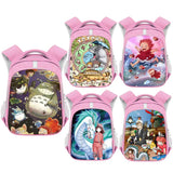 13 Inch Anime Ponyo Totoro Backpack School Bags Kids Kindergarten Boys Girls