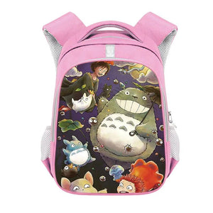 13 Inch Anime Ponyo Totoro Backpack School Bags Kids Kindergarten Boys Girls