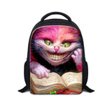 12 Inch Cartoon Cheshire Cat School Bag for Kids Gift