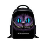 12 Inch Cartoon Cheshire Cat School Bag for Kids Gift