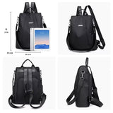 Waterproof Anti-Theft Backpack for Women, Large Capacity Casual Travel Bag