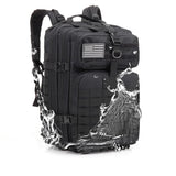 50L Military Backpack Tactical Rucksack Brown Waterproof Backpack
