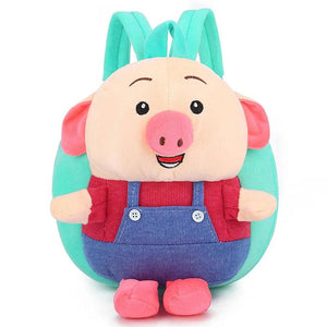 Kids Plush Backpack Cartoon School Bag for Kindergarten