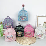 Children's Ear PU Sequin Bow Backpack for Girls