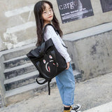 Kids Cartoon School Bag Kindergarten Canvas Backpack