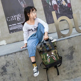 Kids Cartoon School Bag Kindergarten Canvas Backpack