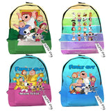 Family X Guy TV Series School Bags Peter Girls Boys Travel Bag Waterproof Mochil