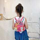 Girls School Bags Leather Backpack Butterfly Princess Girls Bag