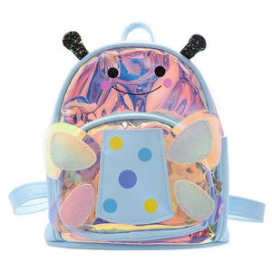 Girls School Bags Leather Backpack Butterfly Princess Girls Bag