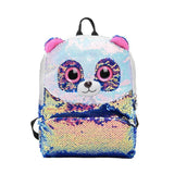 Sequin School Bag For Girls Panda Small Backpack Kids Kawayi Bags