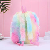 Unicorn School Backpack for Kids Plush Bookbag 1-6 Years