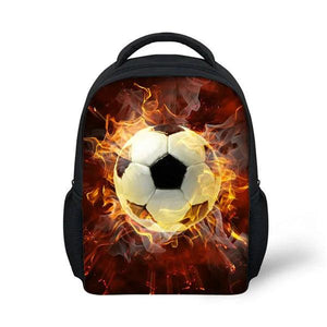 3D Ball Prints Kids School Bag - Boys Kindergarten Book Bag