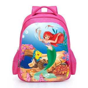 Pink Princess Mermaid Backpack for Girls