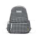 Plaid Backpack Student College Schoolbag Fresh Laptop Bookbag for Teenagers Girl
