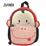 3D Monkey Backpack Neoprene Kids School Bags for Girls Boys