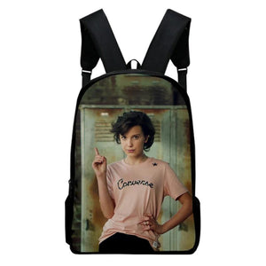 Millie Bobby Brown Backpack School Bag Adult Kids Bags Unisex