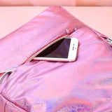 Children Backpacks Holographic PU School Backpack Large Capacity