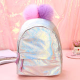 Children Backpacks Holographic PU School Backpack Large Capacity