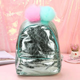 Children Backpacks Holographic PU School Backpack Large Capacity