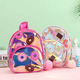 Transparent PVC Kids Backpack School Bag Kindergarden