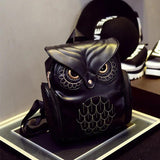 Women Owl Backpack Female PU Leather Mini Travel Handbag Rucksack Shoulder Bag
