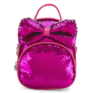 Sequin Bow Mini Dolls Backpack Children Girls Cute Kindergarten Backpack