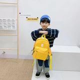Canvas Kids Backpacks School Bags Splicing Student School Bags for Girls Boy
