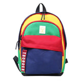 Canvas Kids Backpacks School Bags Splicing Student School Bags for Girls Boy