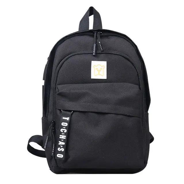 Canvas Kids Backpacks School Bags Splicing Student School Bags for Girls Boy