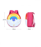 Kids Rainbow Donut Car Tyre Shape Backpack Mini Wheel Bag