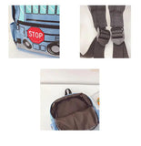 Canvas Children Kindergarten Student Backpacks Kids School Bags Cartoon Car