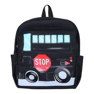 Canvas Children Kindergarten Student Backpacks Kids School Bags Cartoon Car