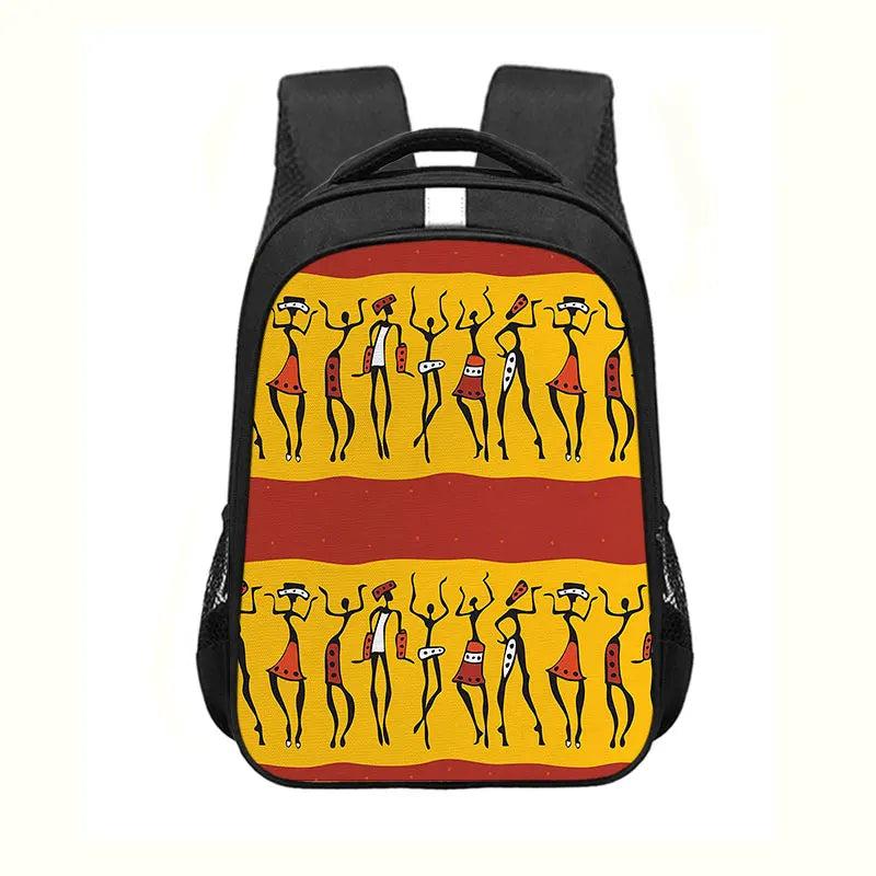 Kids Afro Woman School Backpack Bookbag