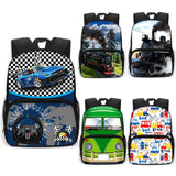 Boys Cartoon Locomotive School Backpack