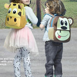 3D Animal Kids Backpacks Neoprene School Bags Kindergarten Cartoon Bag