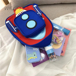 Children's Airplane Small Schoolbag Boy Girl Kindergarten