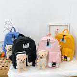Cotton Kids Kindergarten School Bags Children Backpacks Cartoon Student