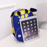 Kindergarten Backpack Cow Cartoon Prints Red Green Solid Bag