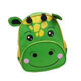 Kindergarten Backpack Cow Cartoon Prints Red Green Solid Bag