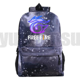 Fire Game Backpack Harajuku Fire Print Kids Bookbag Laptop School Bags
