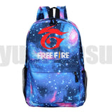 Fire Game Backpack Harajuku Fire Print Kids Bookbag Laptop School Bags