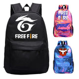 Fire Game Backpack Harajuku Fire Print Kids Bookbag Laptop School Bags