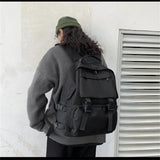 Canvas Waterproof School Backpack Large Capacity Travel Bags